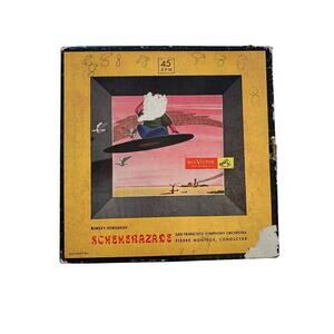 Vintage RCA Victor Red Vinyl 45s Rimsky-Korsakoff Set of 4 Records